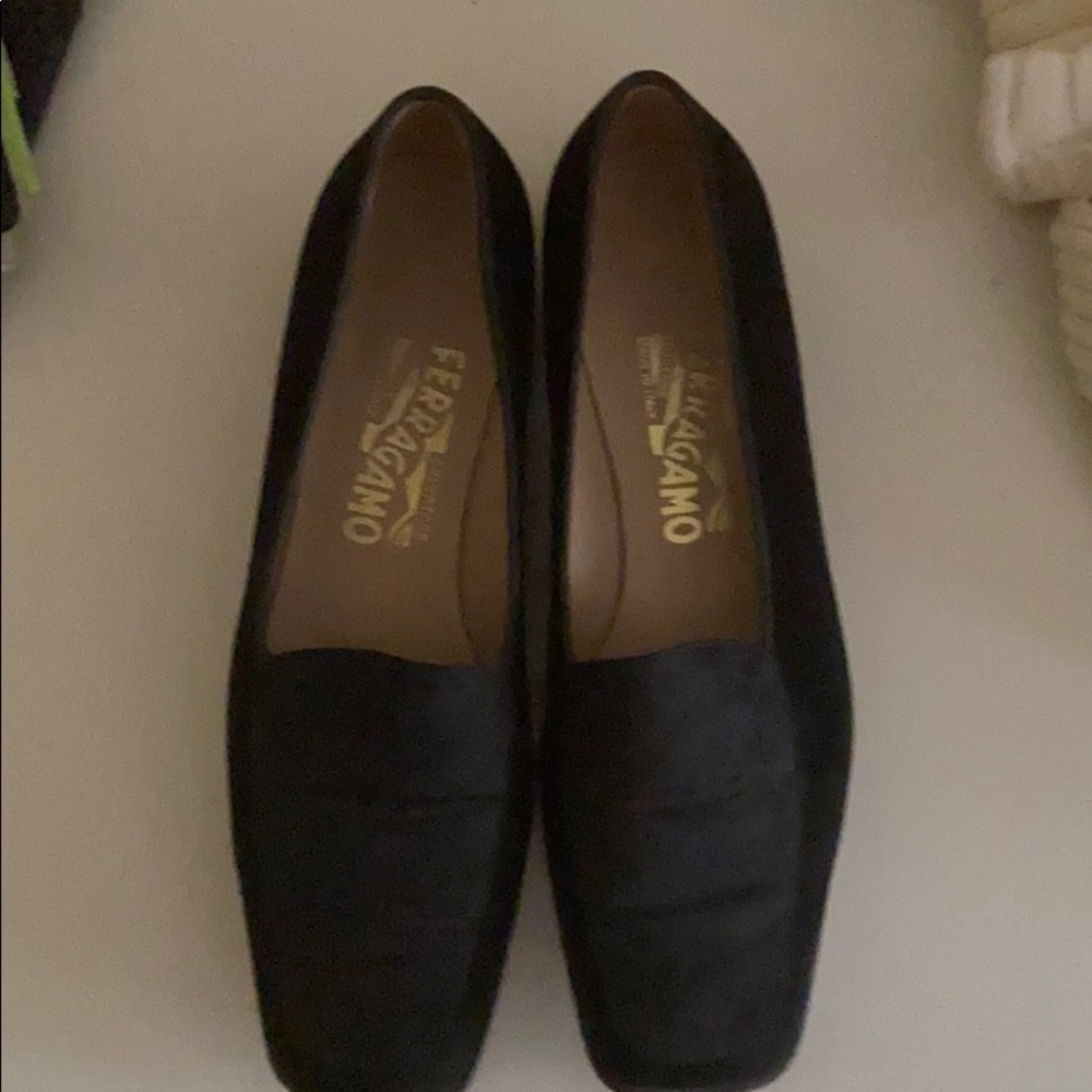 black velvet loafers